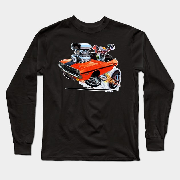 Vince Crain High Octane 1970 Dodge Challenger Long Sleeve T-Shirt by vincecrain